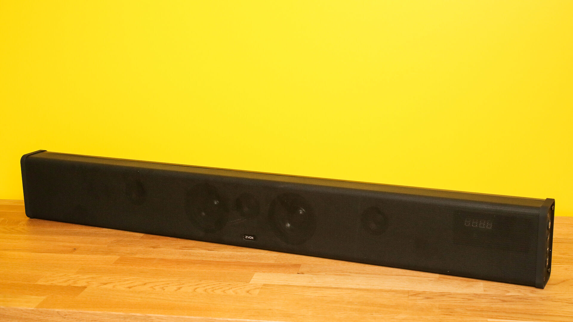 Zvox SB500 offers plenty of bass as well as crisp dialogue without using a subwoofer.